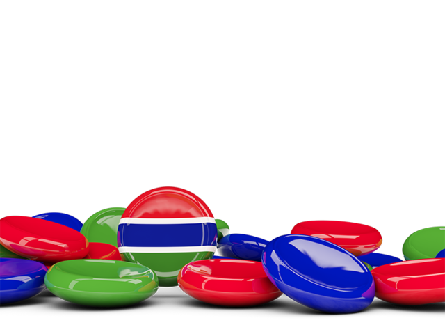 Round buttons background. Download flag icon of Gambia at PNG format