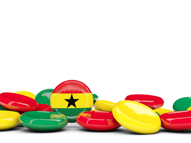 Round buttons background. Download flag icon of Ghana at PNG format