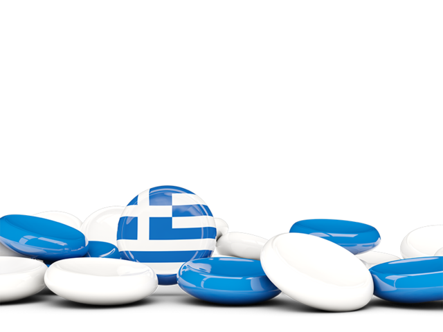 Round buttons background. Download flag icon of Greece at PNG format