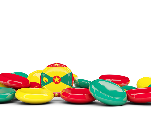 Round buttons background. Download flag icon of Grenada at PNG format