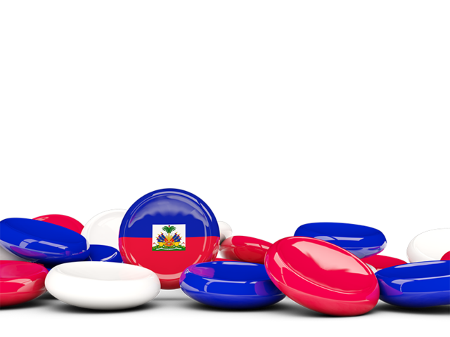 Round buttons background. Download flag icon of Haiti at PNG format