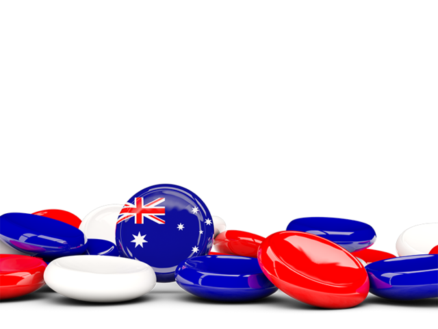 Round buttons background. Download flag icon of Heard Island at PNG format