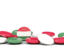 Hungary. Round buttons background. Download icon.