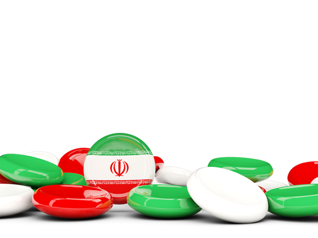 Бэкграунд из круглых пуговиц. Скачать флаг. Иран