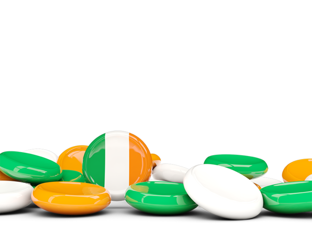 Round buttons background. Download flag icon of Ireland at PNG format