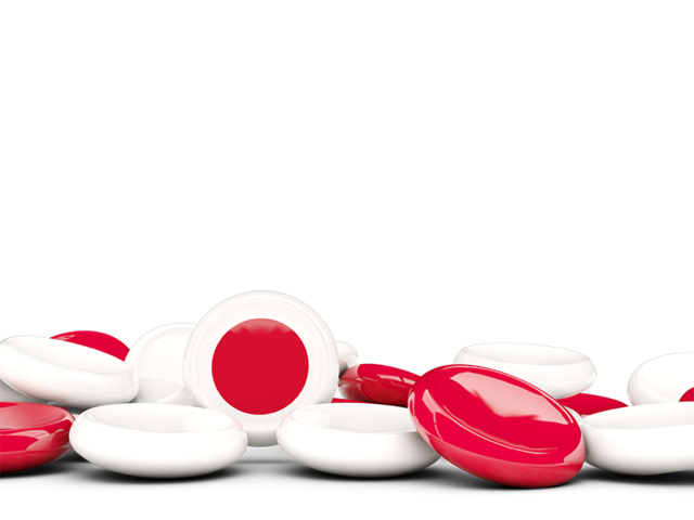 Round buttons background. Download flag icon of Japan at PNG format