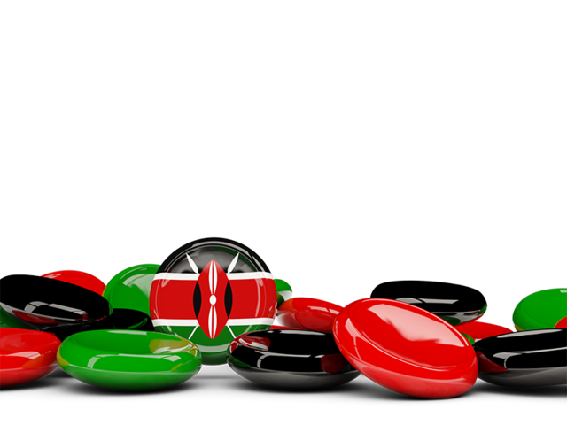 Round buttons background. Download flag icon of Kenya at PNG format