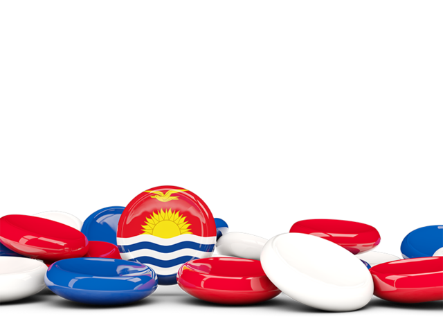 Round buttons background. Download flag icon of Kiribati at PNG format