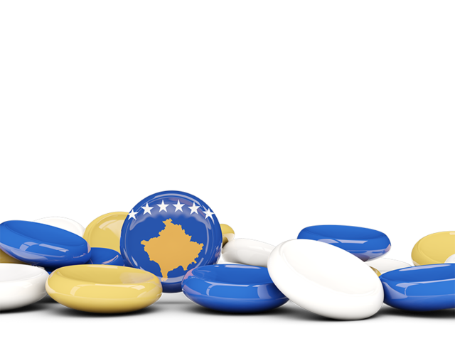 Round buttons background. Download flag icon of Kosovo at PNG format
