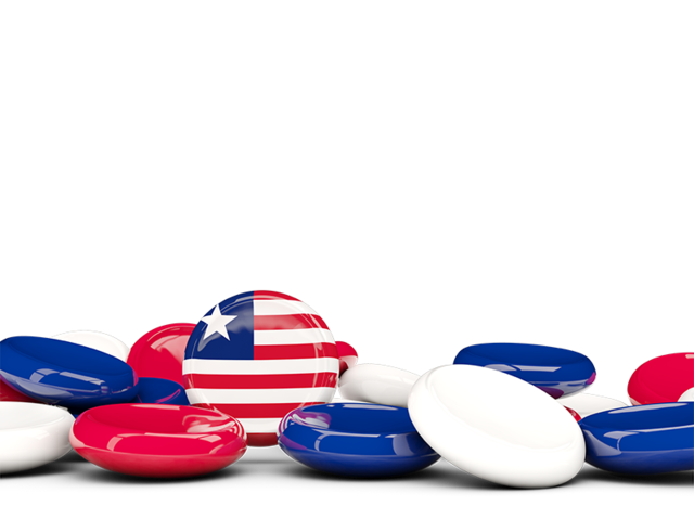 Round buttons background. Download flag icon of Liberia at PNG format