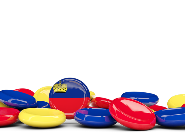 Round buttons background. Download flag icon of Liechtenstein at PNG format