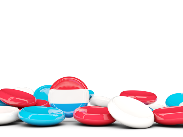 Round buttons background. Download flag icon of Luxembourg at PNG format