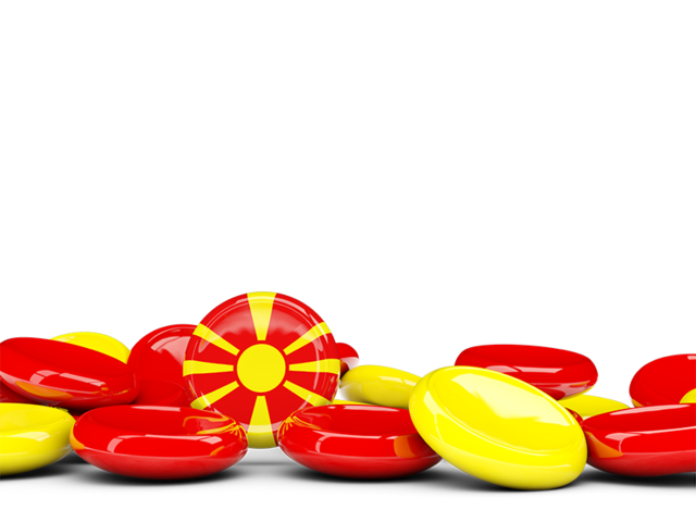 Round buttons background. Download flag icon of Macedonia at PNG format