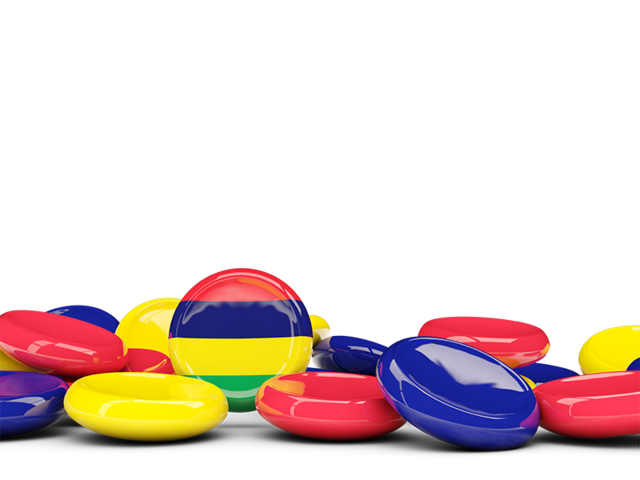 Round buttons background. Download flag icon of Mauritius at PNG format