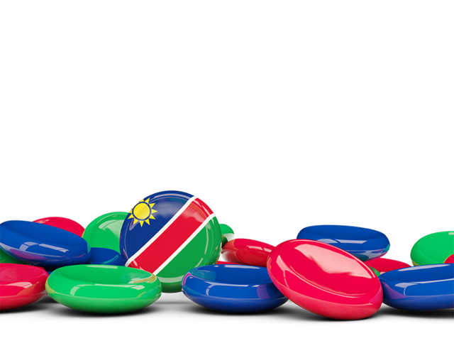 Round buttons background. Download flag icon of Namibia at PNG format