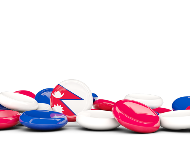 Round buttons background. Download flag icon of Nepal at PNG format