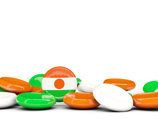Round buttons background. Download flag icon of Niger at PNG format