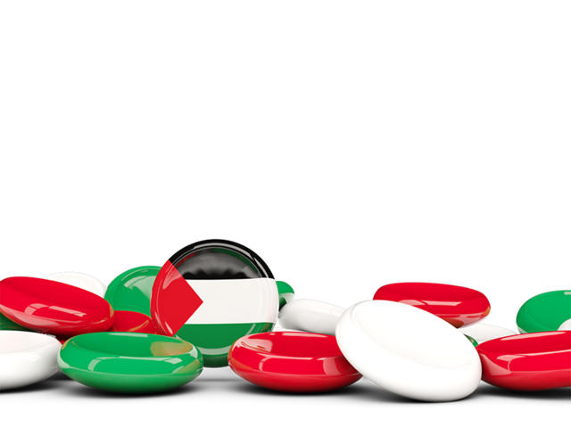 Round buttons background. Download flag icon of Palestinian territories at PNG format