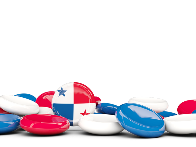 Round buttons background. Download flag icon of Panama at PNG format