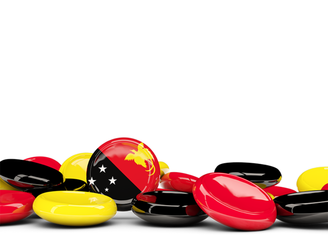 Round buttons background. Download flag icon of Papua New Guinea at PNG format