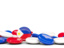 Philippines. Round buttons background. Download icon.