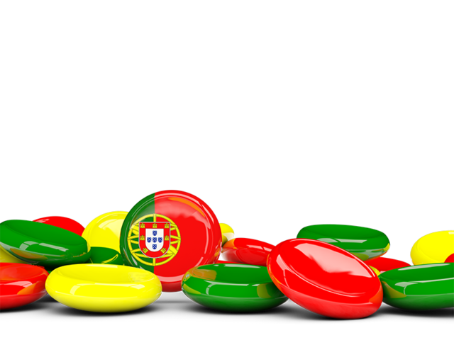Round buttons background. Download flag icon of Portugal at PNG format