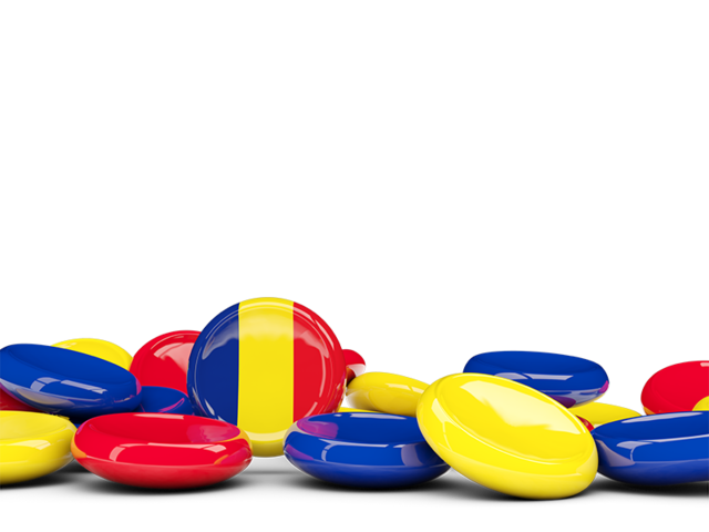 Round buttons background. Download flag icon of Romania at PNG format