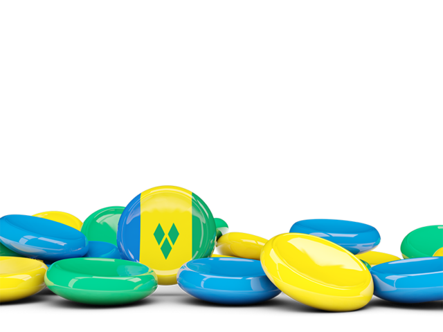 Round buttons background. Download flag icon of Saint Vincent and the Grenadines at PNG format