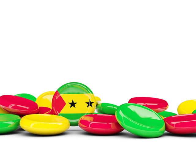 Round buttons background. Download flag icon of Sao Tome and Principe at PNG format