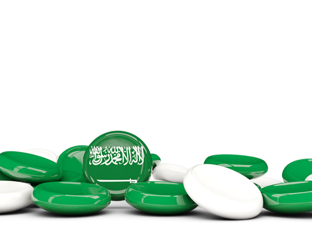 Round buttons background. Download flag icon of Saudi Arabia at PNG format