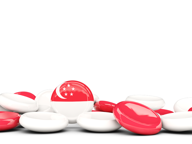Round buttons background. Download flag icon of Singapore at PNG format