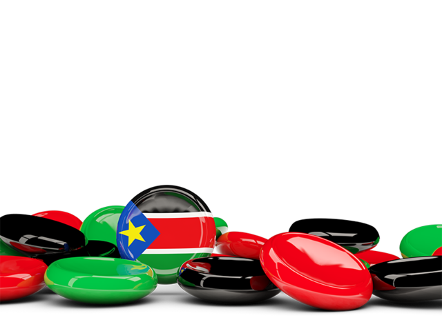 Round buttons background. Download flag icon of South Sudan at PNG format