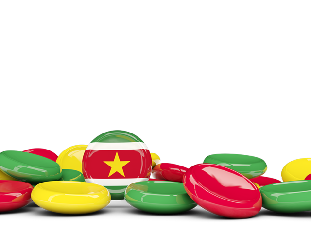 Round buttons background. Download flag icon of Suriname at PNG format
