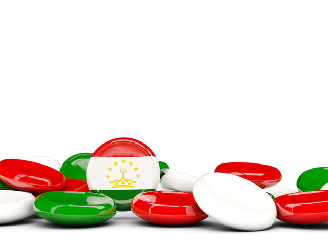 Round buttons background. Download flag icon of Tajikistan at PNG format