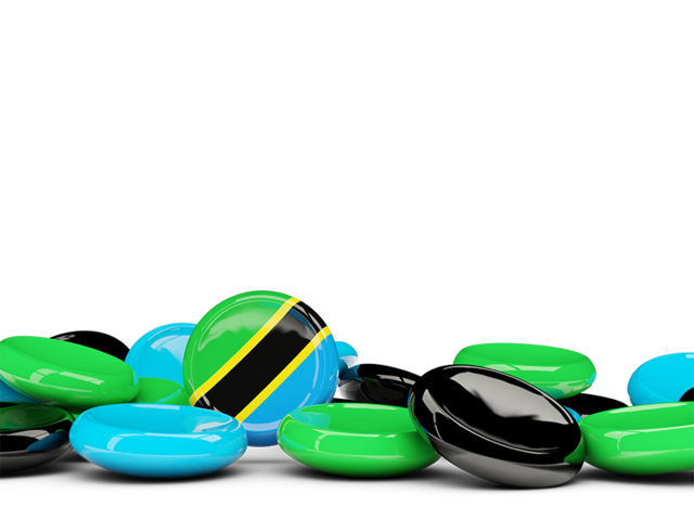 Round buttons background. Download flag icon of Tanzania at PNG format