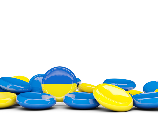 Round buttons background. Download flag icon of Ukraine at PNG format