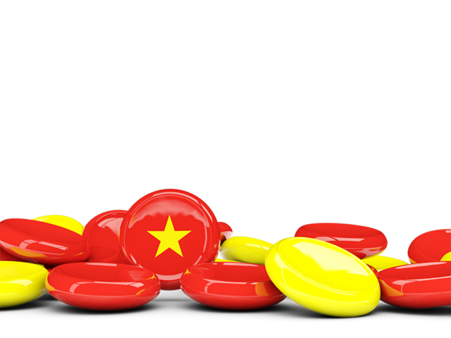 Round buttons background. Download flag icon of Vietnam at PNG format