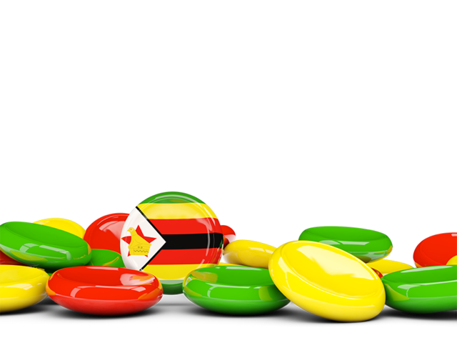 Round buttons background. Download flag icon of Zimbabwe at PNG format