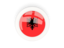 Albania. Round carbon icon. Download icon.