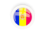 Andorra. Round carbon icon. Download icon.