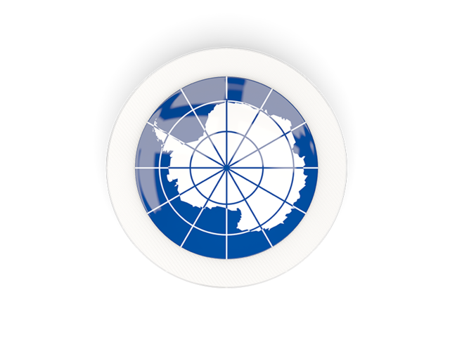 Round carbon icon. Download flag icon of Antarctica at PNG format