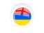 Armenia. Round carbon icon. Download icon.