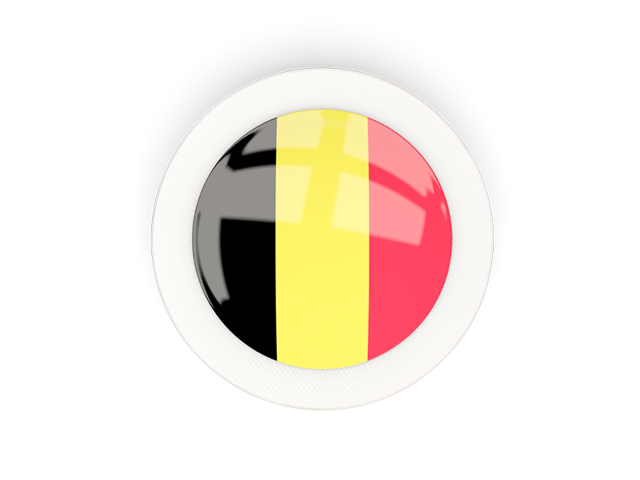 Round carbon icon. Download flag icon of Belgium at PNG format