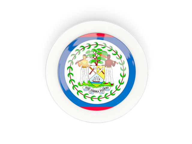 Round carbon icon. Download flag icon of Belize at PNG format