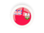 Bermuda. Round carbon icon. Download icon.