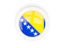 Bosnia and Herzegovina. Round carbon icon. Download icon.