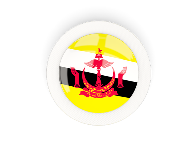 Round carbon icon. Download flag icon of Brunei at PNG format