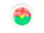 Burkina Faso. Round carbon icon. Download icon.