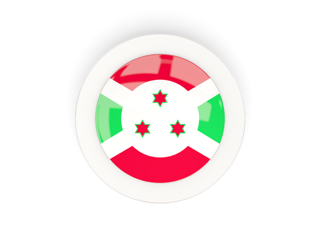Round carbon icon. Download flag icon of Burundi at PNG format