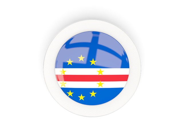 Round carbon icon. Download flag icon of Cape Verde at PNG format